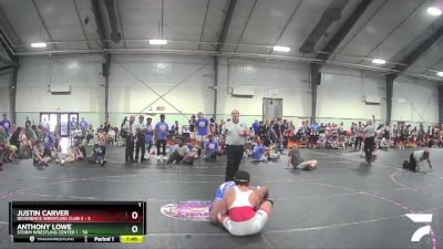 195 lbs Round 1 (4 Team) - Anthony Lowe, Storm Wrestling Center 1 vs Justin Carver, Reverence Wrestling Club 2