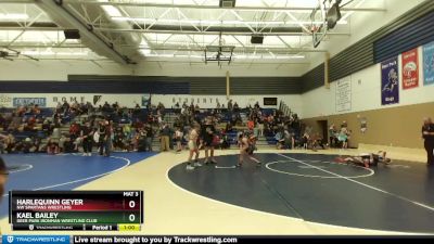 108 lbs Quarterfinal - HarleQuinn Geyer, NW Spartans Wrestling vs Kael Bailey, Deer Park Ironman Wrestling Club