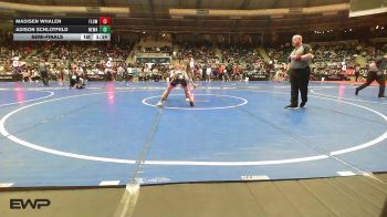 95 lbs Semifinal - Madisen Whalen, Flow Academy Hawaii vs Adison Schlotfeld, Nebraska Wrestling Academy