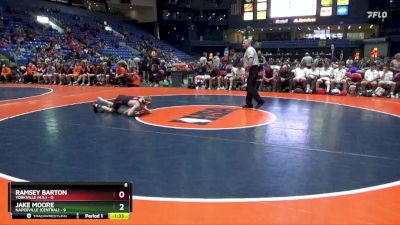 106 lbs Quarterfinals (8 Team) - Jake Moore, Naperville (Central) vs Ramsey Barton, Yorkville (H.S.)