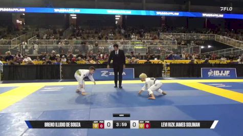 Levi Rizk James Soliman vs Breno Illidio De Souza 2025 Pan Kids Jiu-Jitsu IBJJF Championship