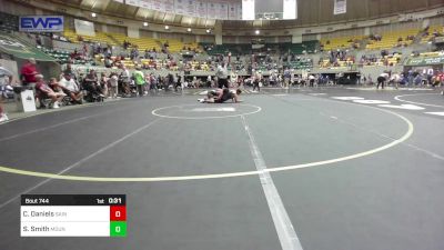 132 lbs Semifinal - Cooper Daniels, Saints Wrestling Club vs Steele Smith, Mountain Home Flyers Youth Wrestling Club