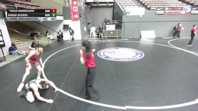 100 lbs 7th Place Match - Frank Fernandez vs Thiago Solano, San Fernando High School Wrestling