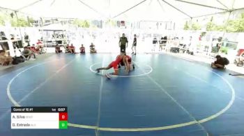 120 lbs Consi Of 16 #1 - Aaron Silva, Semper Fi WC vs Damon Estrada, Silverback WC