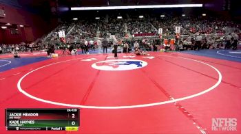 2A-120 lbs Quarterfinal - Jackie Meador, Big Piney vs Kade Haynes, Moorcroft