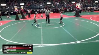 80 lbs Champ. Round 1 - Mason Mamich, WCWA vs Hunter Moore, FOWCA