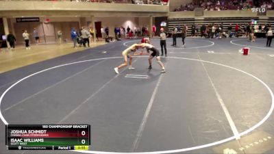 160 Championship Bracket Cons. Round 3 - Isaac Williams, Scott West vs Joshua Schmidt, Chaska-Chan Stormhawks