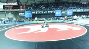 Boys 3A 106 lbs Quarterfinal - Juan Mateo, Gig Harbor vs Maddox Taft, Mt. Spokane