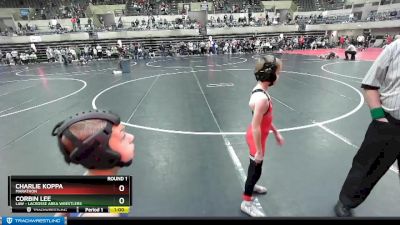 65 lbs Round 1 - Corbin Lee, LAW - Lacrosse Area Wrestlers vs Charlie Koppa, Marathon