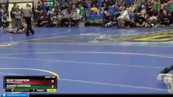 120 lbs Cons. Round 3 - Boat Thompson, COLUMBUS GROVE vs Gavino Martinez, DEFIANCE