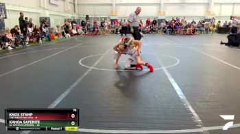76 lbs Round 2 (8 Team) - Knox Stamp, The Wrestling Mill vs Kanoa Saferite, U2 Upstate Uprising