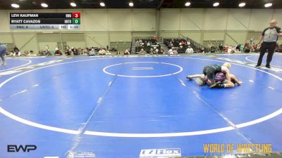 68 lbs Quarterfinal - Levi Kaufman, Roundtree Wrestling Academy 12u vs Ryatt Cavazos, Untouchables 12U Purple