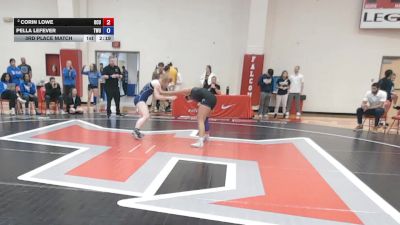 145 lbs 3rd Place Match - Pella LeFever, Texas Wesleyan vs Corin Lowe, Oklahoma City University