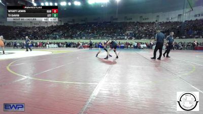 143 lbs Round Of 64 - Wyatt Lewis, Geary vs Tj Davis, Little Axe Takedown Club