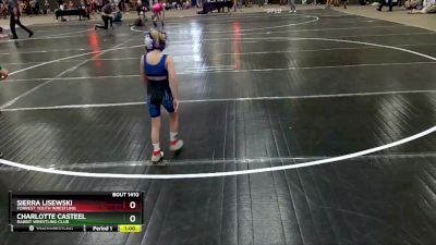 50 lbs Quarterfinal - Sierra Lisewski, Forrest Youth Wrestling vs Charlotte Casteel, Rabbit Wrestling Club