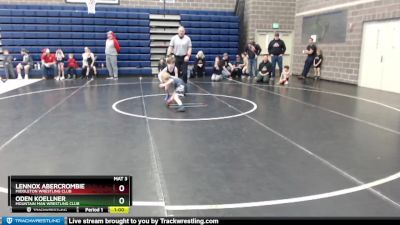 46/50 Champ. Round 1 - Lennox Abercrombie, Middleton Wrestling Club vs Oden Koellner, Mountain Man Wrestling Club