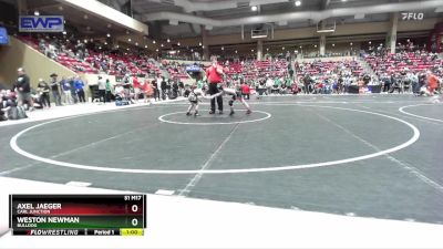 55 lbs Cons. Round 2 - Axel Jaeger, Carl Junction vs Weston Newman, Bulldog