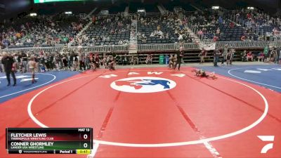 63 lbs Cons. Semi - Conner Ghormley, Lander USA Wrestling vs Fletcher Lewis, Thermopolis Wrestling Club