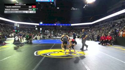 105 lbs Round Of 16 - Alicia Serratos, Santa Ana (SS) vs Kailey Salazar, Selma (CS)