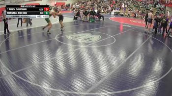 190 lbs Champ. Round 1 - Riley Coleman, Cascade vs Preston Richins, Richland