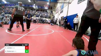 49 lbs Consi Of 4 - Chevy Welden, Raw Wrestling Club vs Kai'Aar Roberson, Grove Takedown Club