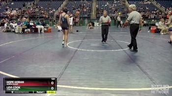 120 lbs Champ. Round 1 - Hope Horan, North Surry vs Levi Cook, Lake Norman 