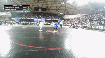Boys 2A 165 lbs Champ. Round 1 - Clay Steven Crow, Prosser vs Emmitt Priddy, Deer Park
