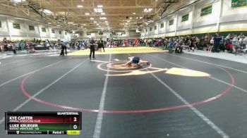 103 lbs Quarterfinal - Luke Krueger, MATPAC Wrestling - ND vs Kye Carter, Powell Wrestling Club