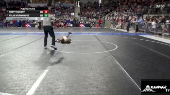 43 lbs Quarterfinal - Atlas Fernandez, Derby vs Rhett Eckert, Atchison