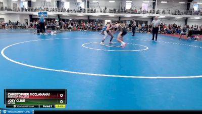 Silver 125 lbs Cons. Round 2 - Joey Cline, Luther vs Christopher McClanahan, Nebraska Wesleyan