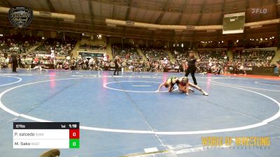 67 lbs Semifinal - Parker Salcedo, Sunkist Kids Monster Garage vs Maximus Sako, Westshore Wrestling Club