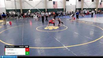 125 lbs Cons. Round 4 - Saoul Prado, Unattached vs Trinity Robertson, Colby Community College