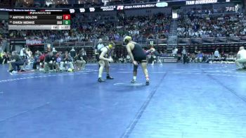 1A-285 lbs Champ. Round 1 - Antoni Solovi, Postville vs Owen Menke, Sigourney-Keota