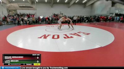 285 lbs Champ. Round 1 - Edgar Hernandez, Dodge City vs Laith Ibrahim, Wiggins