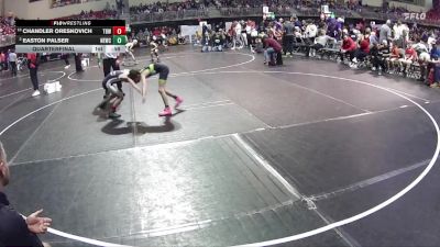 75 lbs Quarterfinal - Chandler Oreskovich, The Best Wrestler vs Easton Palser, Nebraska Elite Wrestling Club