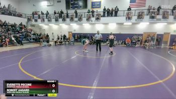 165-175 lbs Round 1 - Everette Pecore, Riverton Middle School vs Robert Aagard, Worland Middle School