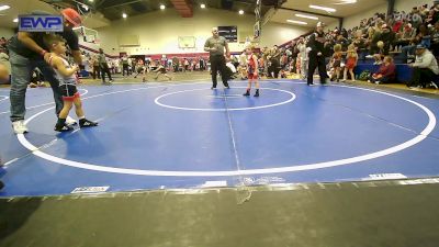 43 lbs Round Of 16 - Hudson Holderman, Keystone Wrestling Club vs Kross Kemble, Ponca City Wildcat Wrestling