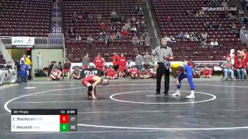 138 lbs Quarterfinal - Zane Blackburn, Westmont Hilltop Hs vs Trevor Weyandt, Chestnut Ridge Hs