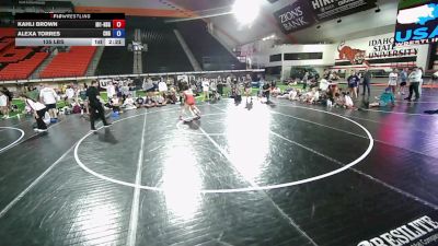 135 lbs Kahli Brown, Idaho 1 HS Girls vs Alexa Torres, California HS Girls