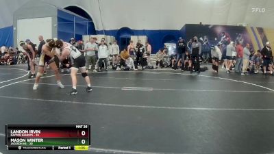 165 lbs Finals (2 Team) - Landon Irvin, Dayton Bandits vs Mason Winter, Jackson HS