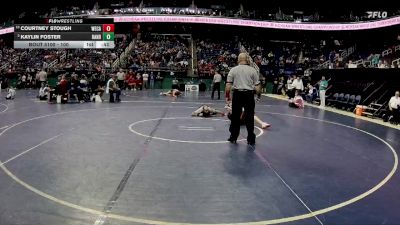 100 lbs Cons. Round 1 - Courtney Stough, West Cabarrus vs Kaylin Foster, Bandys