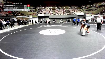 170 lbs Round Of 16 - Kailee Cadena, Bakersfield Christian vs Alexandra Castro, Highland (Bakersfield)