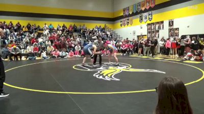 235 lbs 1st Place Match - Skylar Wegener, Northeast vs Alivia Irvine, Camanche