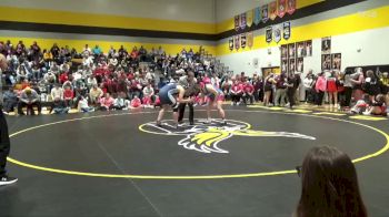 235 lbs 1st Place Match - Skylar Wegener, Northeast vs Alivia Irvine, Camanche