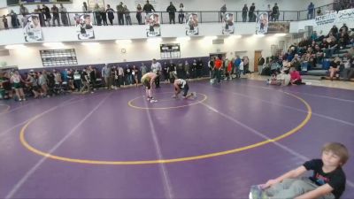 190 lbs Semifinal - David Espinoza, Worland Middle School vs Barry Jolley, Rocky Mountain
