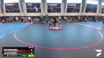 50 lbs Cons. Round 2 - Julian Salinas, Best Trained Wrestling vs Zoe Barnhardt, Takedown-City Wrestling