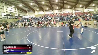 86 lbs Quarterfinal - Elijah Domingo, Hawaii vs Landon Hill, Alaska