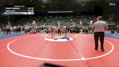 4A-285 lbs 3rd Place Match - Isaac Clay, Cheyenne East vs Grant Thomson, Star Valley