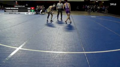 133 lbs 7th Place Match - Javin Douglas, University Of The Ozarks vs Robbie Fisher, Nebraska Wesleyan