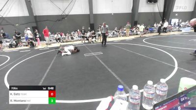 70 lbs 5th Place - Ritchy Montano, Mat Rats Rebooted vs Kingston Sato, Team Aggression